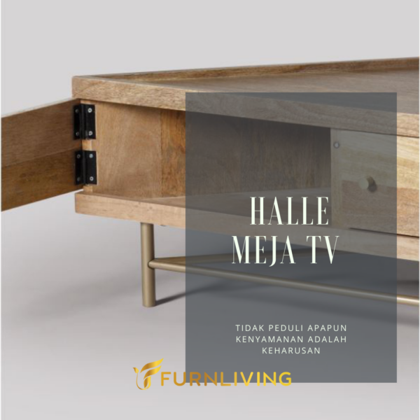 Halle Sudut Meja TV - Gambar 2